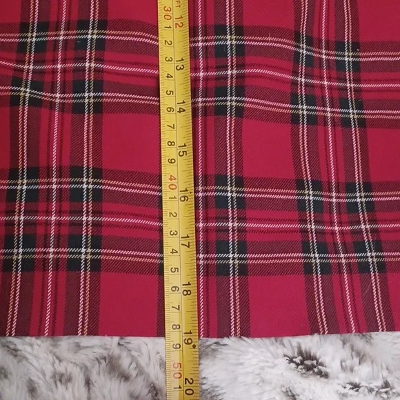 NWOT Talbots Red Plaid Pencil Skirt - Picture 7 of 7